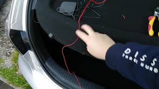 Rear dash cam red wire install Reverse light [upl. by Llerdnam]