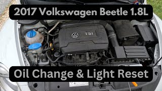 20142019 Volkswagen Beetle Oil Change amp Life Reset [upl. by Kalk]