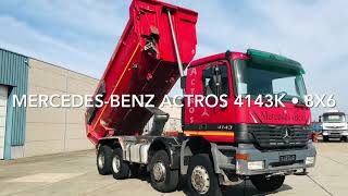 Degroote Trucks MercedesBenz Actros 4143K  8x6 tipper for sale [upl. by Kallista]