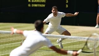 2014 Day 11 Highlights Novak Djokovic vs Grigor Dimitrov SemiFinal [upl. by Aseret]