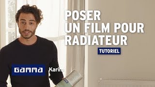 Poser un film réfléchissant derrière un radiateur  Isoler  GAMMA Belgique [upl. by Sells]