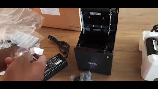 Epson TMM30 thermal receipt printer Auto cutter usb ethernet  Kot printer Unboxing [upl. by Reizarf58]