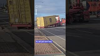 Most Aussie Reaction To Truck Accident  10 News First [upl. by Stelmach589]