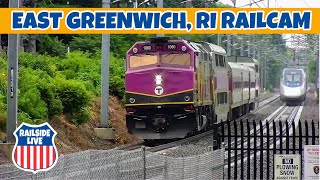 East Greenwich RI Railcam  Railside Live [upl. by Suiluj]