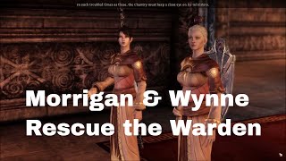 Dragon Age Origins Morrigan amp Wynne rescue the Warden [upl. by Atiniuq]