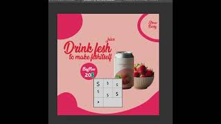 Social media post for beverage brand socialmedia graphicdesigner [upl. by Halivah]