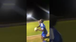 Footballer Has Extremely Long ThrowIn From Beyond HalfCourt [upl. by Attej]