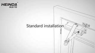 Door closer standard installation [upl. by Boice153]