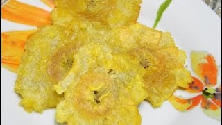 How to make Puertorican TostonesFried Plantains [upl. by Sabu722]