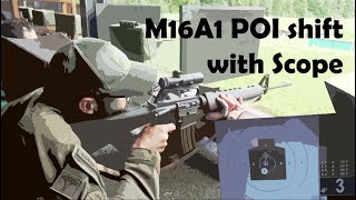 300m M16A1 With Scope  Bipod vs Sling vs Rested Point of Impact Change [upl. by Sontag88]