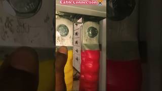 How to Cable Lax Connection  👷😱 Breaker Connection Cable shorts [upl. by Ellehcsor485]