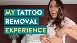 My Tattoo Removal Experience  Tattoo Removal Before And After  Juli Bauer Roth [upl. by Relyhcs379]