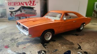 Revell 1969 Dodge Charger 125 Scale [upl. by Htabazile931]