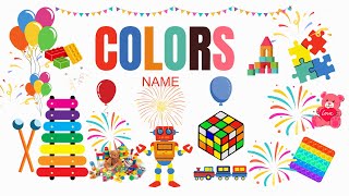 Lets learn the Colors  Learn colors name  Animation with colors  Colors name for kids [upl. by Ybot]