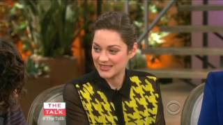 Marion Cotillard on The Talk Feb 3rd 2015 [upl. by Ifen800]