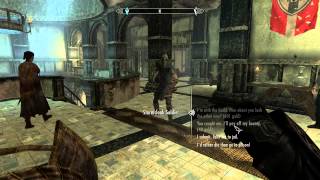 Skyrim Falk Firebeard BUG Fix quot Please dont interrupt the court quot [upl. by Anisor]