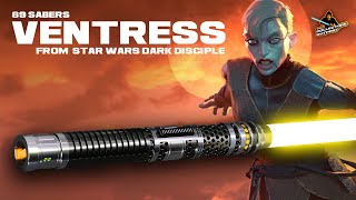 Ventress Dark Disciple Lightsaber Unboxing Review From CCSabers [upl. by Ynehteb]