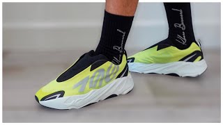 YEEZY 700 MNVN Laceless Phosphor Review  On Feet [upl. by Ofella]