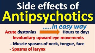 Side effects of antipsychotics to remember in easy way [upl. by Mourant]