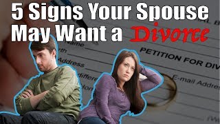 5 Signs Your Spouse May Want A Divorce NEW [upl. by Weidar958]