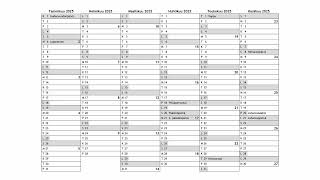 Viikkokalenteri 2025 Kalenteri jossa näkyvät viikot [upl. by Santana]