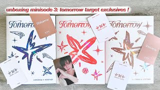 ☆ unboxing minisode 3 tomorrow by txt ☆ target exclusive ethereal romantic promise albums [upl. by Ainig]