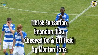 TikTok Sensation Brandon Diau Cheered On amp Off Field By Fans  Greenock Morton 2  St Mirren 0 [upl. by Analaf41]