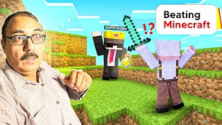 Beating Minecraft for the First Time Ft SenpaiSpider [upl. by Argella798]