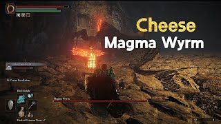 Cheese Magma Wyrm amp Get Moonveil Sword  Elden Ring [upl. by Solnit]