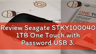 Review Seagate STKY100040 1TB One Touch with Password USB 30 External HDD [upl. by Bonner]