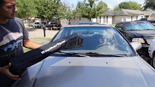 WeatherTech 9600 Honda Civic Sun Shade Review [upl. by Anuaek]