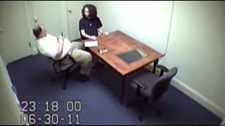 Confessed killer Stephen McDaniel keeps his body eerily still during 2 hour interrogation [upl. by Otecina804]