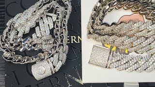 Cernucci 19mm Diamond Pronge Cuban Link Chain Compared To Driptalkjewelry 19mm Pronge Cuban Link [upl. by Ennaej]