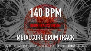 140 BPM Metalcore Drum Track HEAVY BREAKDOWN [upl. by Laenej]