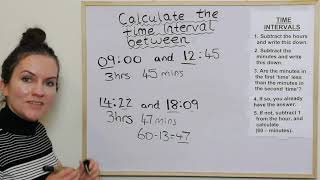 MathsWorking out time intervals easily [upl. by Odiug669]