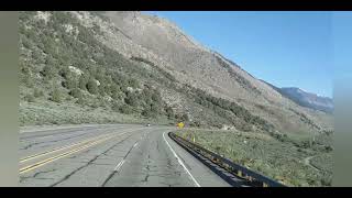 Hwy 395 Northbound in CaliforniaLee Vining Mono Lake and Conway Summit [upl. by Sokim]