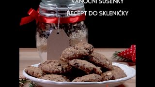 Vánoční sušenky  recept do skleničky [upl. by Idnerb]