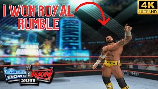 I WON ROYAL RUMBLE WITH CM PUNK IN SMACK DOWN VS RAW 2011 [upl. by Ainimreh522]