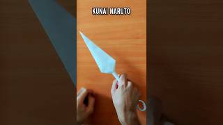 NARUTO KUNAI PAPER KNIFE NINJA  HOW TO MAKE ORIGAMI NARUTO KUNAI TUTORIAL  PAPER WEAPON [upl. by Ahsaet404]