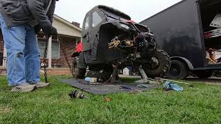 2021 Honda Pioneer 520 Front Axle Replace IT WAS STUCK [upl. by Nnoj]