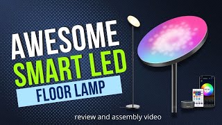 Amazing Smart LED Floor Lamp Looks Great and Has a Ton of Features [upl. by Eyeleen638]