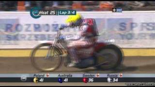 DPŚ w Lesznie Decydujący 25 bieg Tomasz Gollob vs Leigh Adams [upl. by Ahsiki]