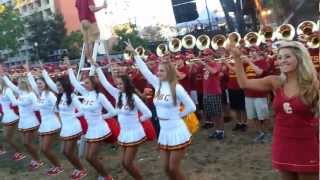 USC Marching Band GO TROJANS FIGHT ON Intro 2012 [upl. by Sula]