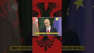 Albanian PM talks about the 3 Major Devils alongside Blinken [upl. by Ipoillak]