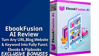 EbookFusion AI Review  Turn Any URL Blog Website amp Keyword Into Fully Funct Ebooks amp Flipbooks [upl. by Evey]