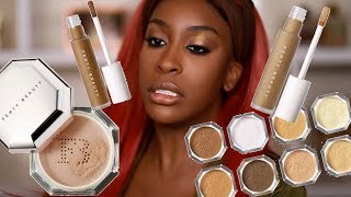 Has FENTY Done It Again Pro Filtr Concealer amp Setting Powder Review  Jackie Aina [upl. by Nibuz357]