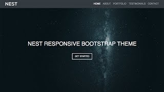 Bootstrap 4 Responsive Website Theme  Start To Finish  Bootstrap 4 HTML5 CSS3 [upl. by Hairakcaz]