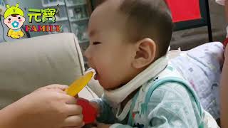 【元寶的成長日記】表姐給我吃固齒器7M3DThe Diary of Yuanbaos Growth Cousin Giving Me Teething Biscuits [upl. by Nileak]