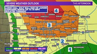 DFW weather Another round of severe storms Thursday before serious heat in North Texas [upl. by Aicilif]