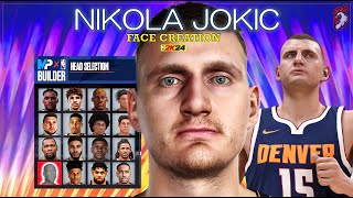 FACE OF THE NBA How To Create Nikola Jokic In NBA 2K24 [upl. by Linzer]